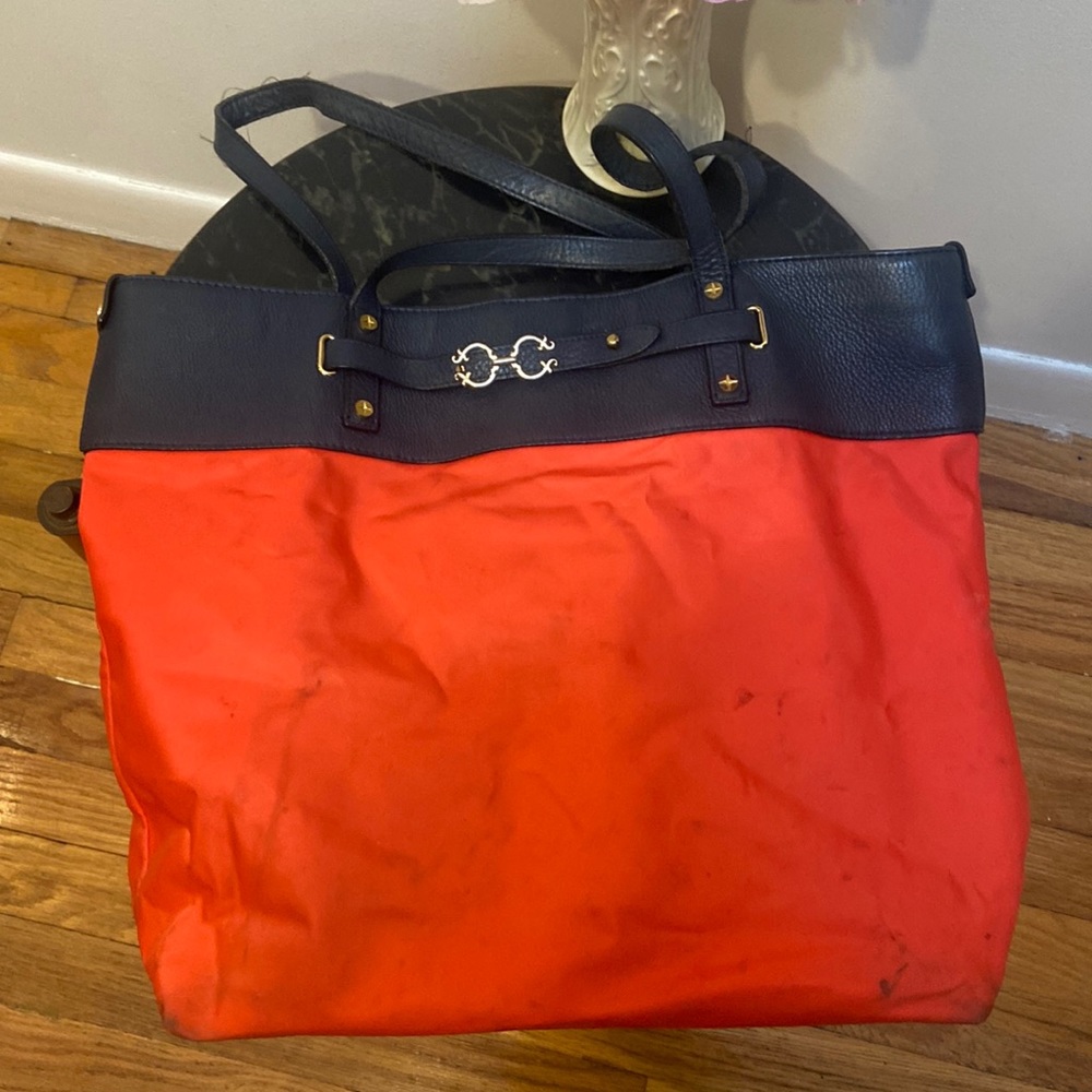 C. Wonder Red & Navy Tote